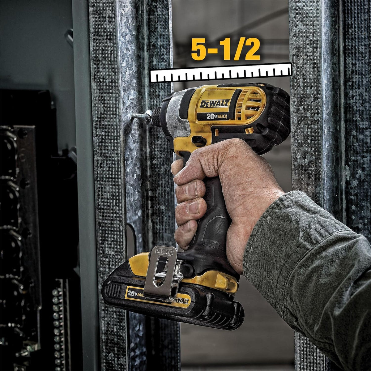20V MAX Cordless Drill and Impact Driver. Power Tool Combo Kit with 2 Batteries and Charger