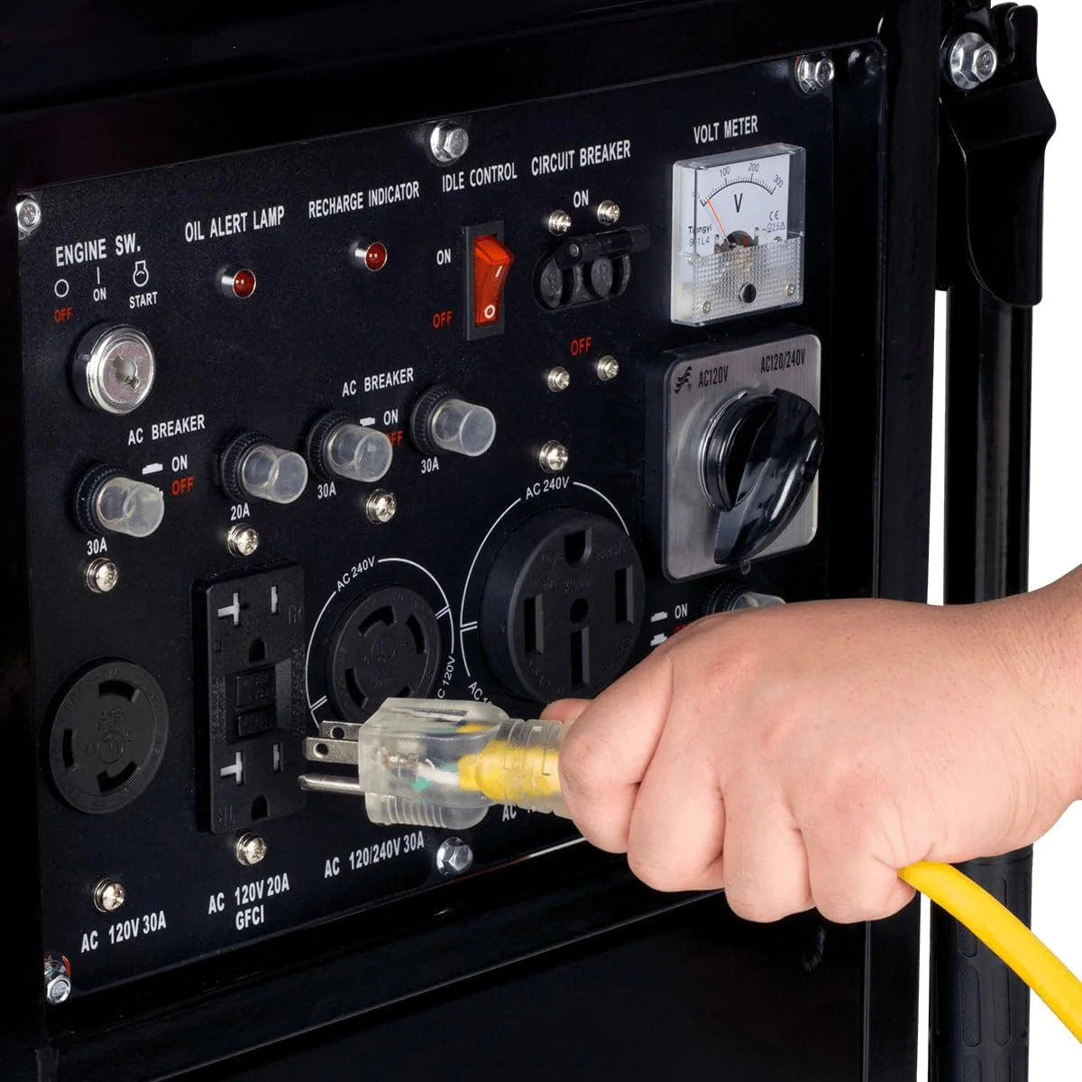 13.000-Watt Dual Fuel Portable Generator - Gas & Propane. Electric Start. Whole Home Backup Power. Transfer Switch Ready. RV & Emergency Ready