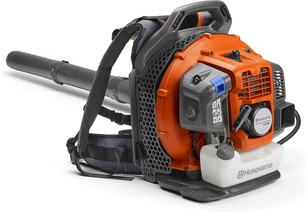 51cc Gas Backpack Leaf Blower. 2.16 HP. 765 CFM. 270 MPH. Ergonomic Design
