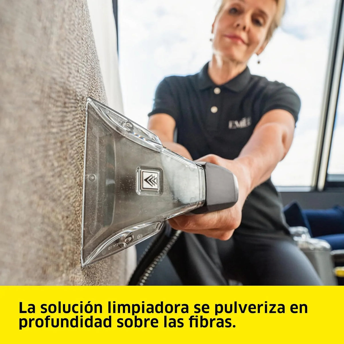 Kärcher Lava-aspiradora Puzzi 8/1. para tapicerías y superficies textiles. depósito: 8 l. caudal de pulverización: 1 l/min. superficie: 12-18 m²/h.