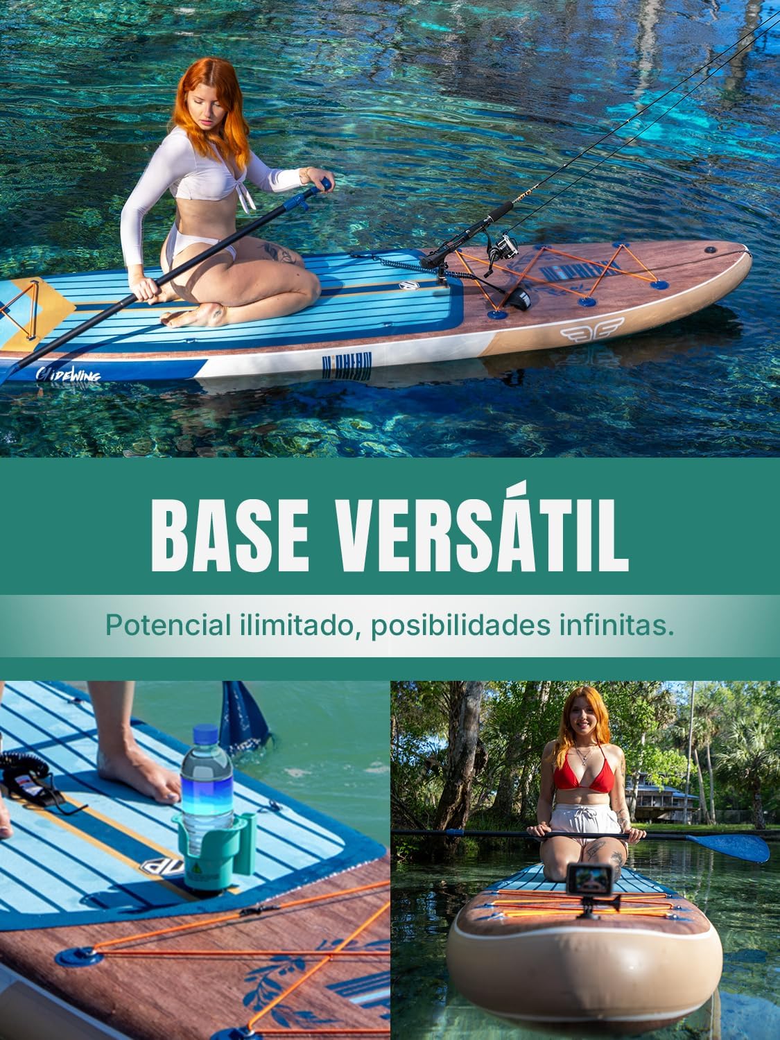 Niphean (Extra Grande) Tabla Paddle Surf Hinchable para 2+1 Personas/Familia. Paddle Surf con (Apto para Principiantes) Aleta Equilibrada. Funda