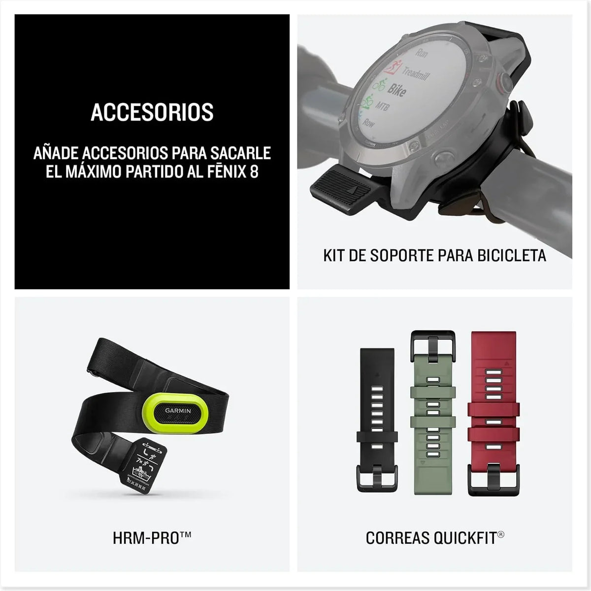Garmin fēnix 8-51mm - Reloj de Alto Rendimiento GPS Multideporte con Pantalla táctil AMOLED. Linterna LED. Altavoz y micrófono Integrados. Mapas y