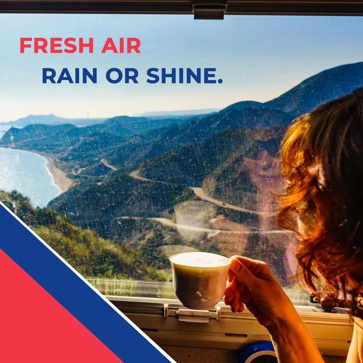 Deluxe Vent. Fan and Vent Cover All in One - Powerful 10-Speed Reversible Fan with Thermostat. Built-in Rain Cover. Remote Control. Intake & Exhaust Fan. Smoke (00-07500K)