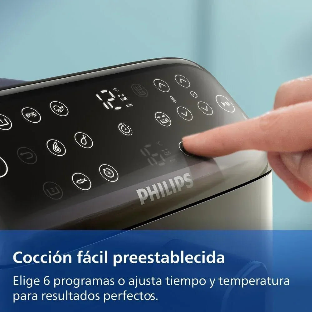 Philips Airfryer Series 4000 Double Vertical Basket 10L – RapidAir Technology. Sync. 2 Baskets at Once. 45% Less Space. PFAS Free Ceramic Coating.