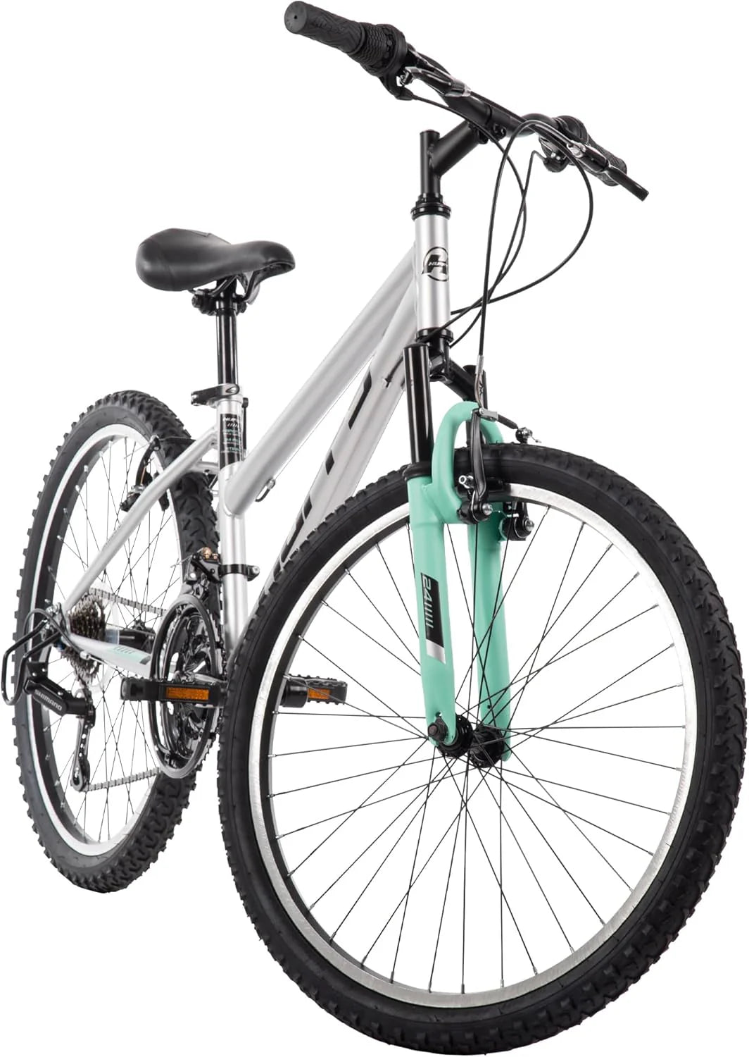 Mountain Hardtail Mountain Bike for Boys/Girls/Men/Women. 20/24/26 Sizes. 6 or 21 Speed Shimano Twist Shifting. Front or Dual Suspension. Comfort Saddle. Sleek Colors