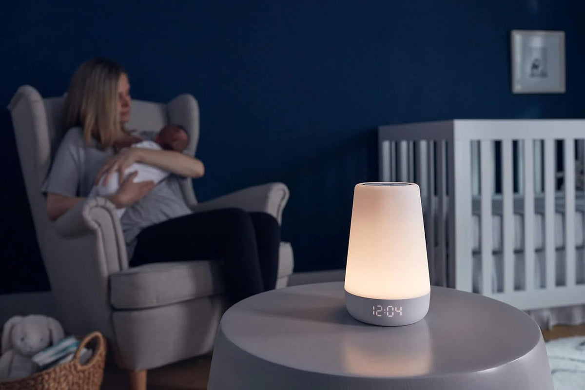Night light. enhanced wake-up reminder audio monitor. white noise soothing device. infant sleep training device. children's alarm clock. night light