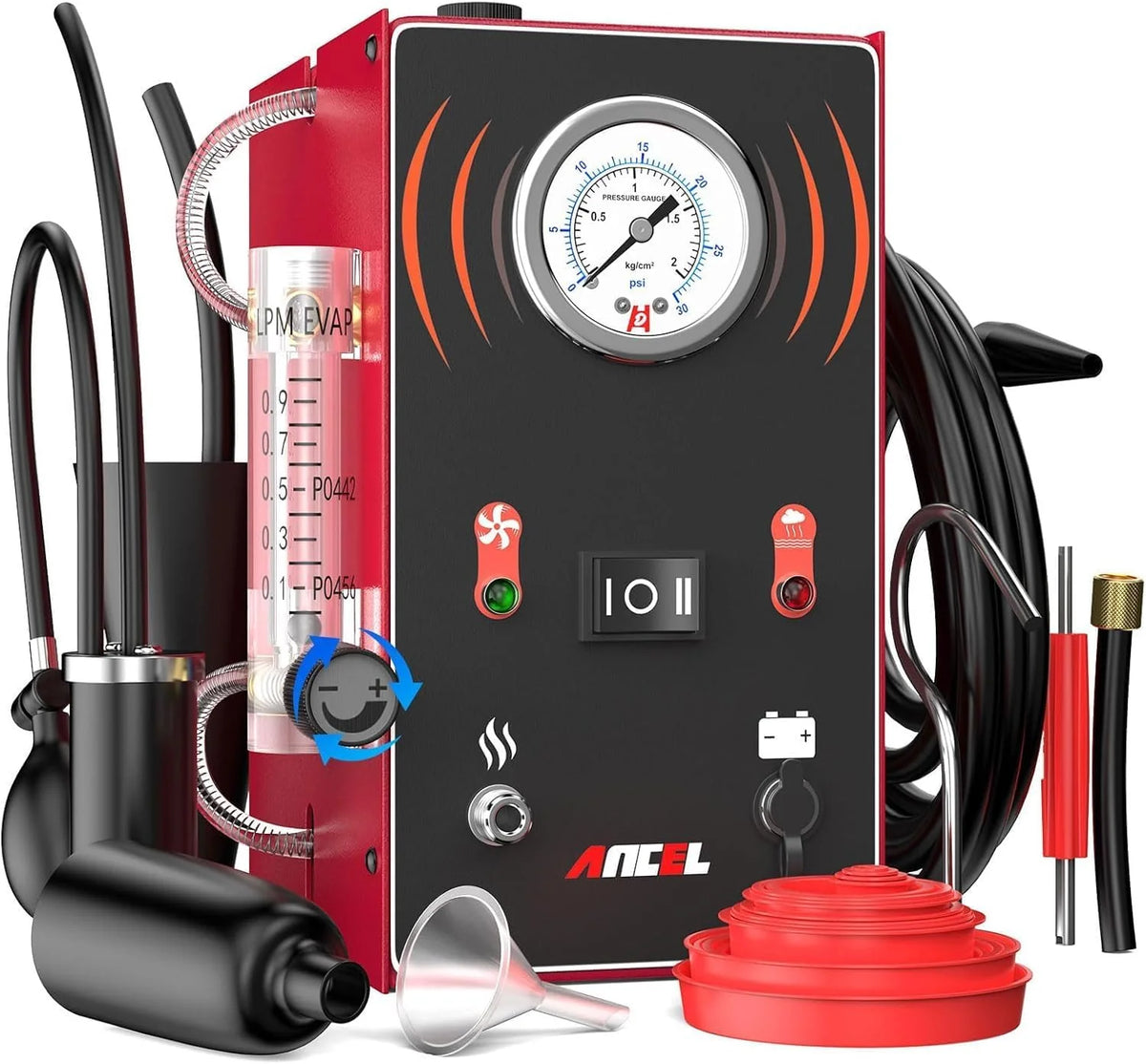 Smoke machine - The car model comes with an internal air pump. evaporative smoke machine leakage tester (with pressure gauge and flow meter). odorless car smoke machine leakage detector. and vacuum-type smoke tester for cars.