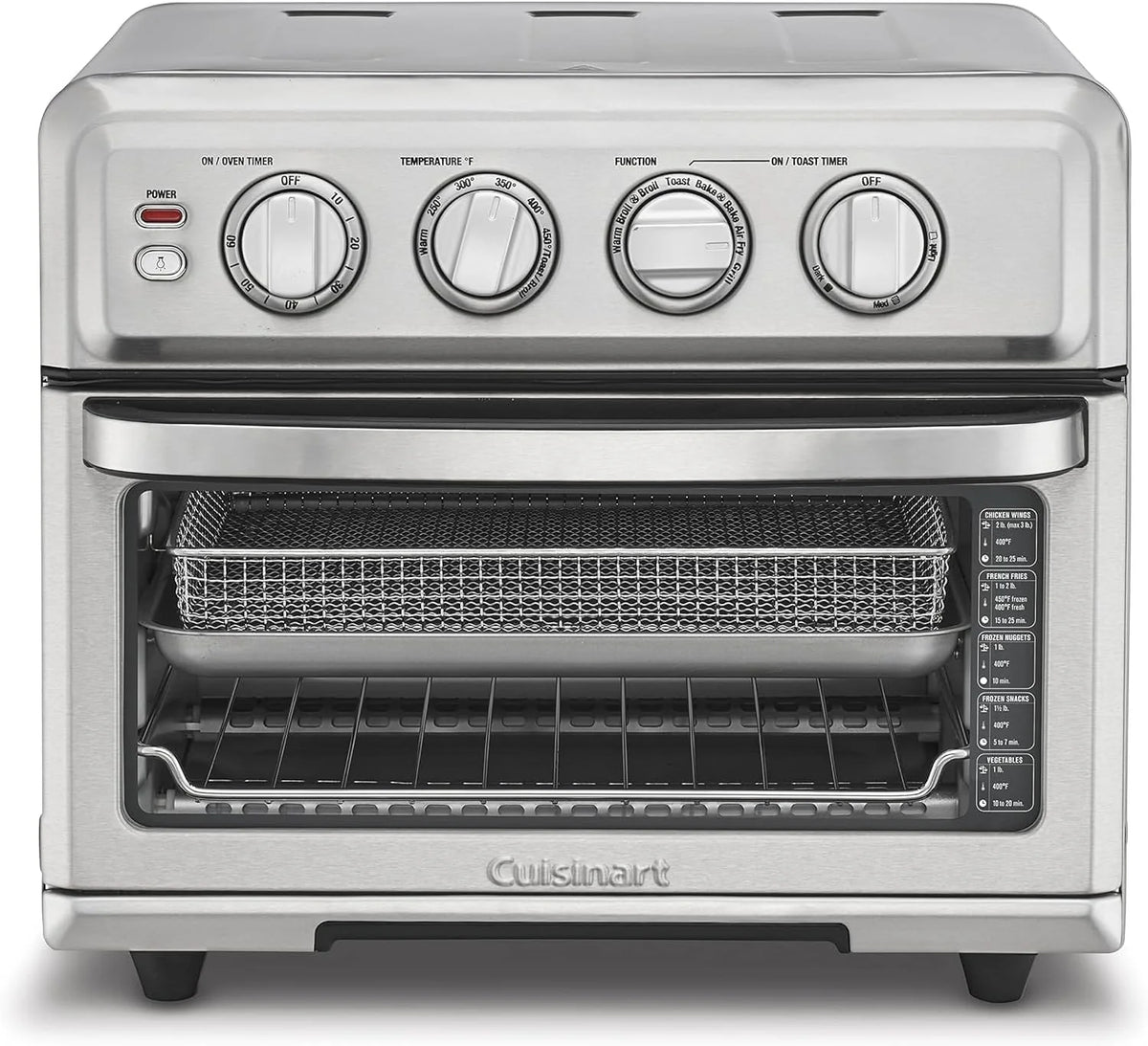 Air fryer with grill. power 1800 watts. 8-1 speed mode. featuring baking. convection baking. grill function. roasting and insulation functions. large capacity. 60-minute timer. model TOA-70. stainless steel material