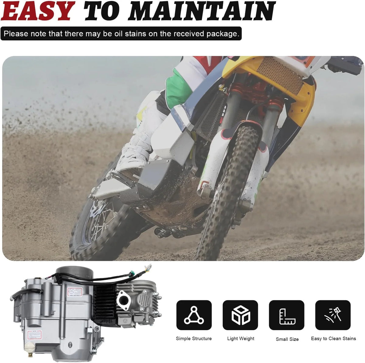 150CC 4 Stroke Engine Motor. Gy6 Single Cylinder Complete Engine Kit for 110cc-150cc Atvs and Go Karts and 11 Long Box Engine Size Scooters High-Flow Oil Pump CVT Carburetor Top Mount