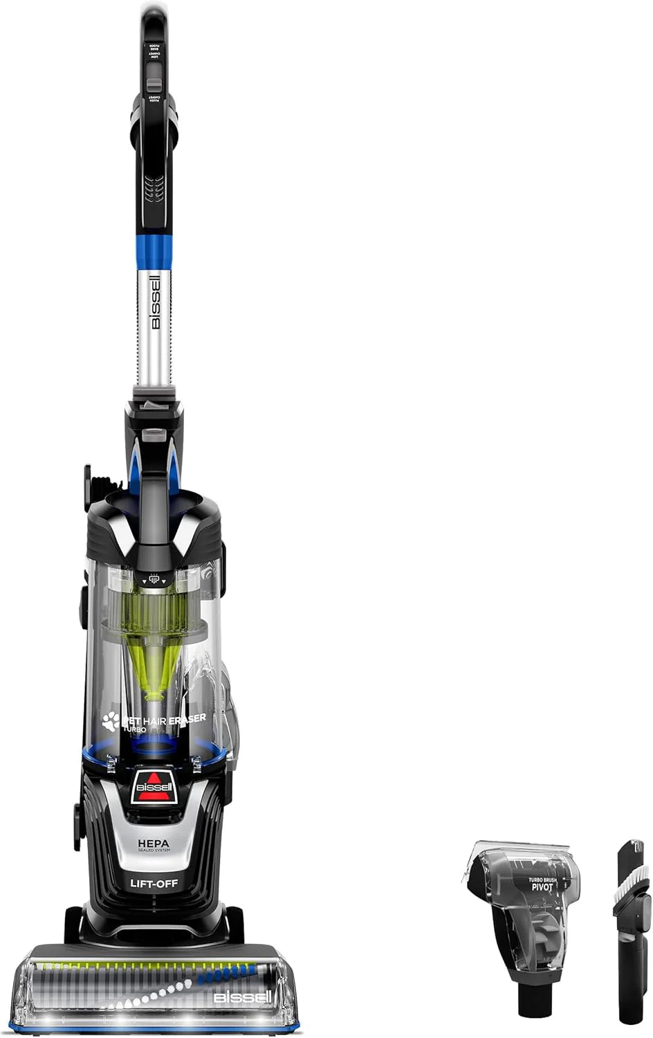 Pet hair remover vacuum cleaner. equipped with an automatic cleaning brush wheel. HEPA filter device. a powerful pet hair collection function with a turbo brush rotating tool. as well as a dust removal brush with lighting and a gap cleaning tool.