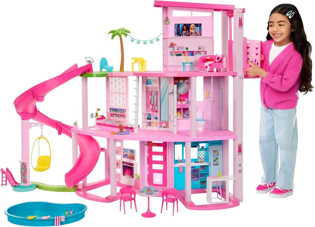 Barbie Dreamhouse 2023 Casa para muñecas de juguete de 3 plantas con +75 muebles y accesorios. +3 años (Mattel HMX10)