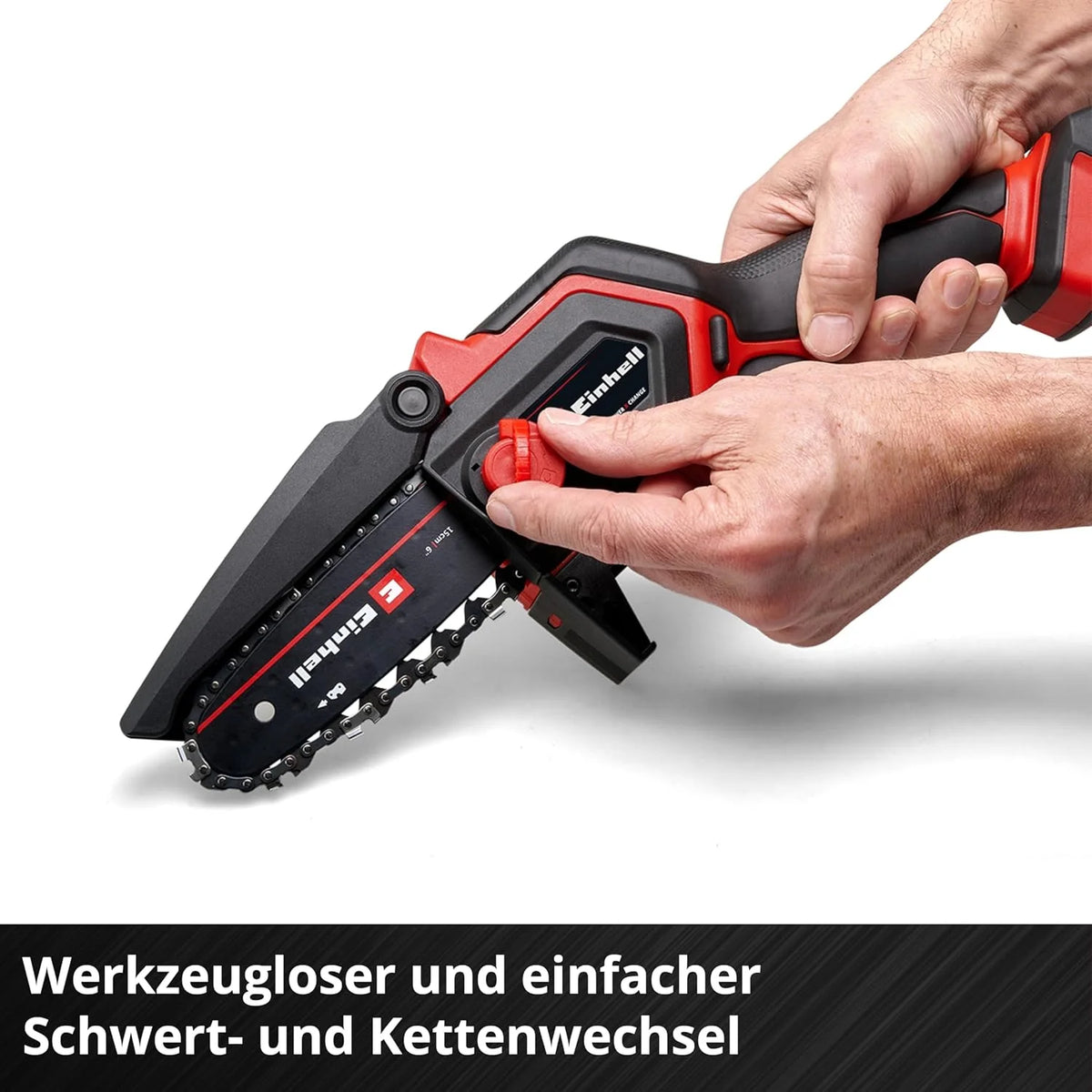 Einhell Akku-Astkettensäge GE-PS 18/15 Li Bag Kit Power X-Change (18 V. Brushless. 12.5 cm Schnittlänge. inkl. 2.5 Ah Akku. Ladegerät. Ersatzkette.