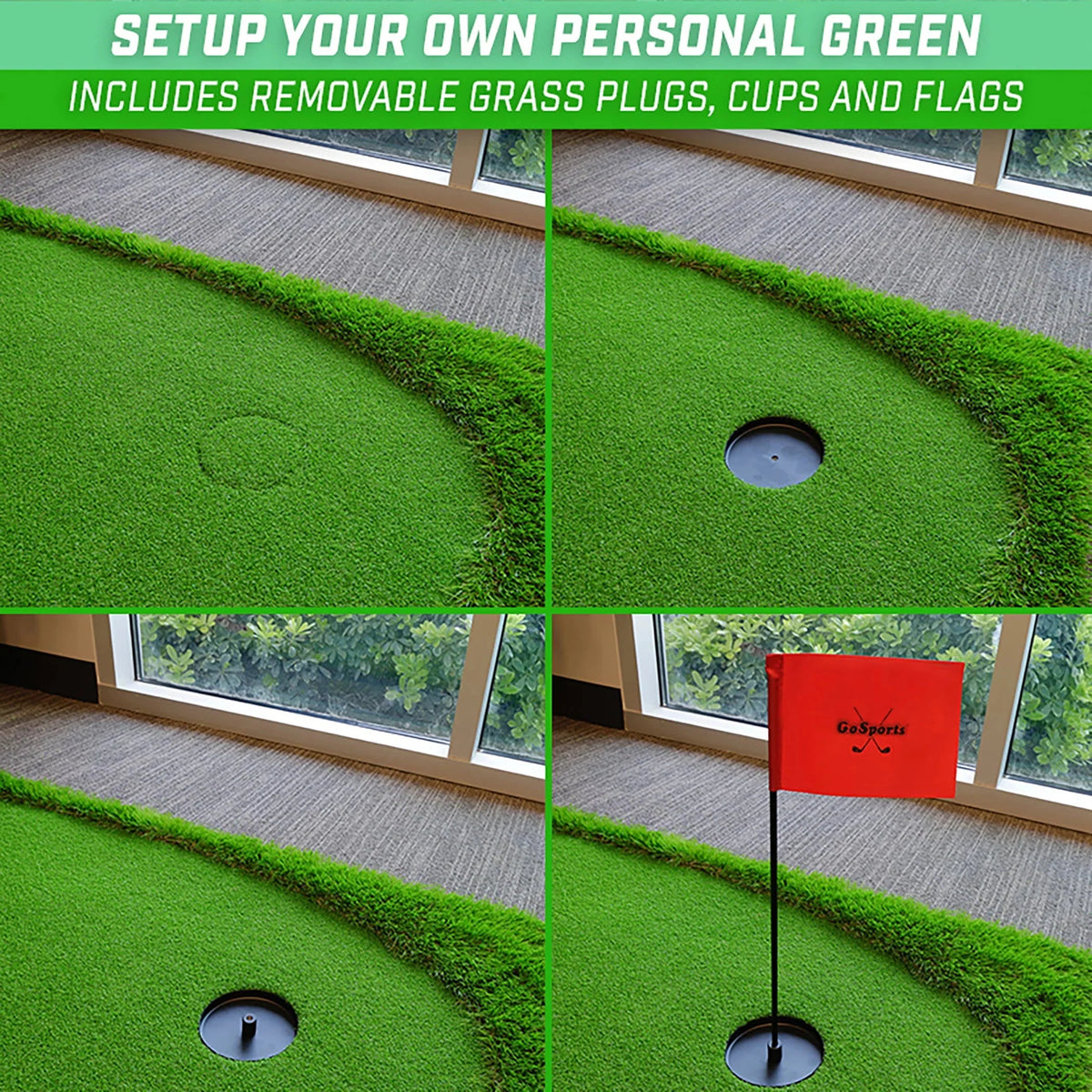 12'x5' Golf Putting Green for Indoor & Outdoor Putting Practice