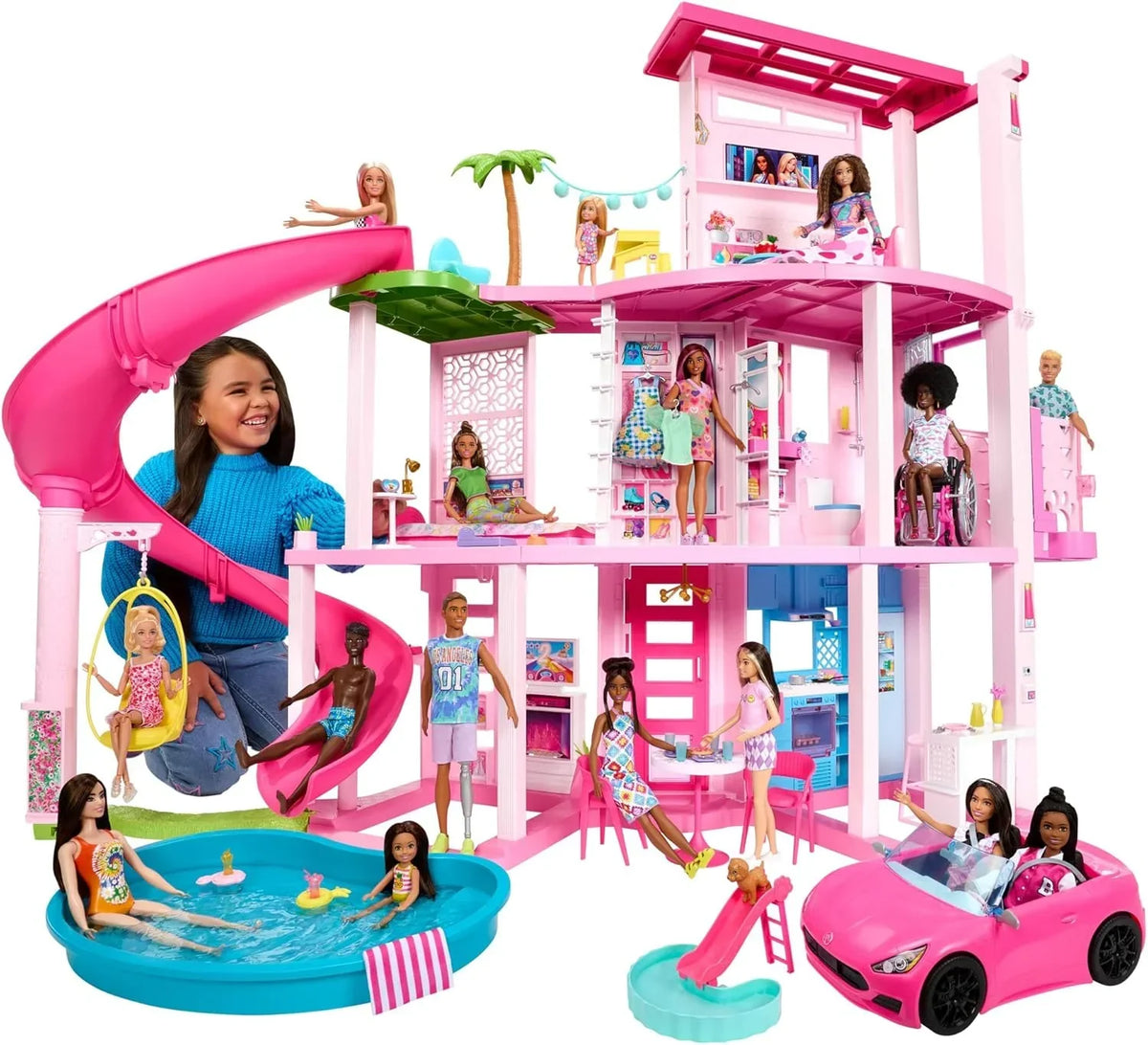 Barbie Dreamhouse 2023 Casa para muñecas de juguete de 3 plantas con +75 muebles y accesorios. +3 años (Mattel HMX10)