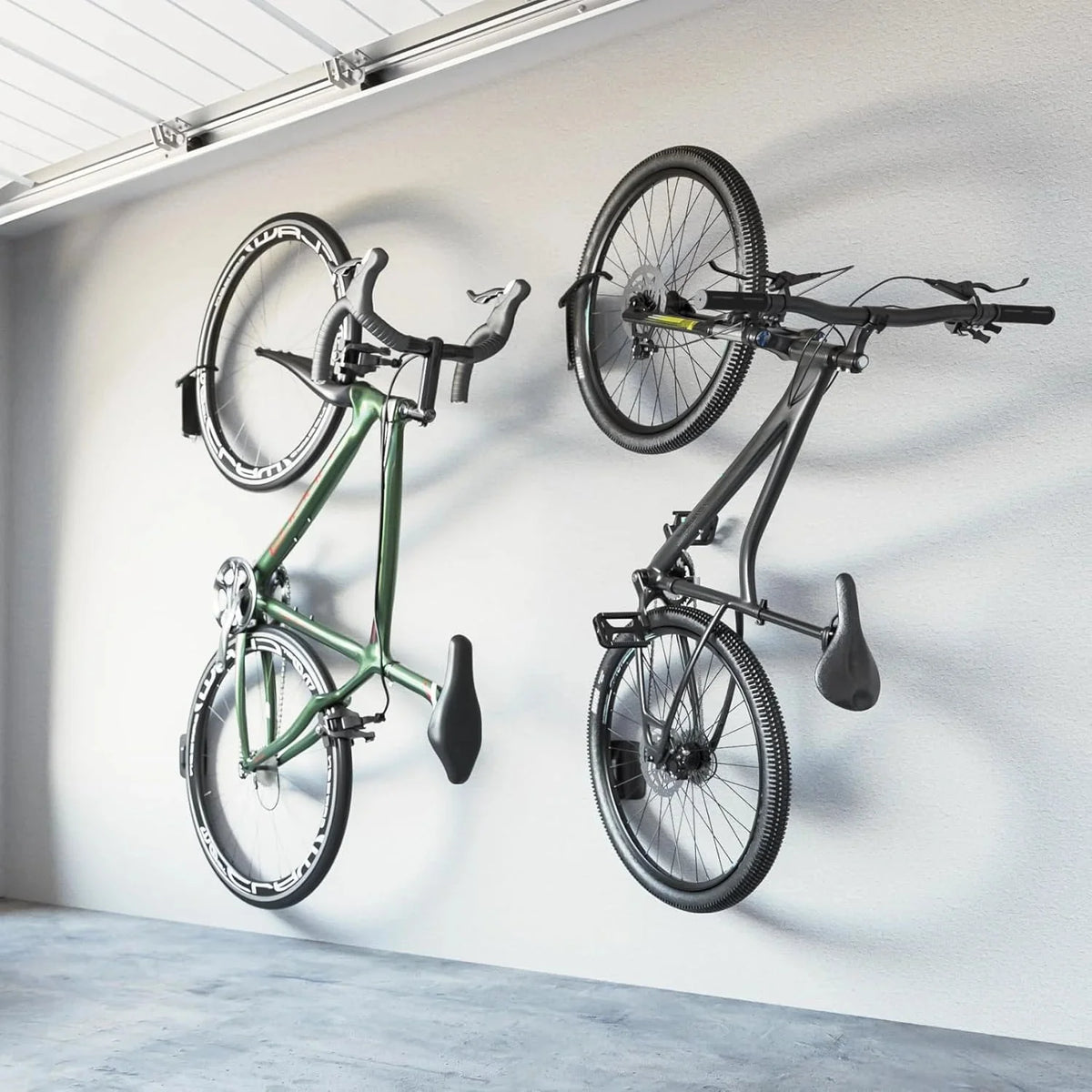 2-Pack Swivel Bike Wall Mount. Garage Bike Hangers. Holds Up to 66 lbs