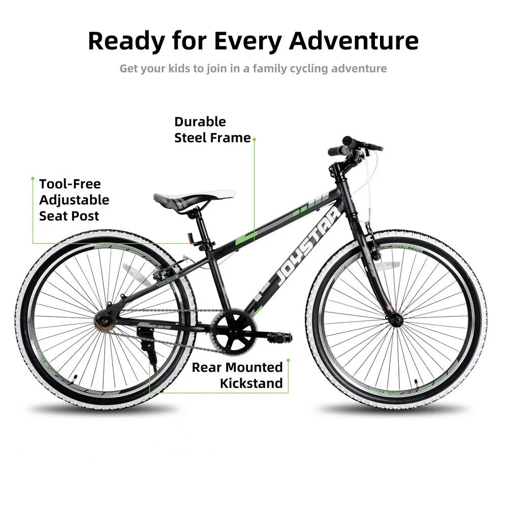 20-Inch/24-Inch Kids Mountain Bike. Single-Speed Bicycle