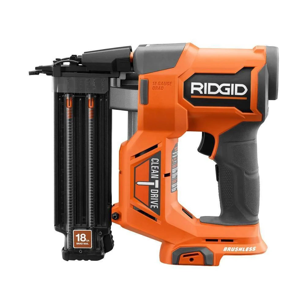 18V Brushless Cordless Nailer Combo Kit with Brad and Finish Nailers. Battery and Charger