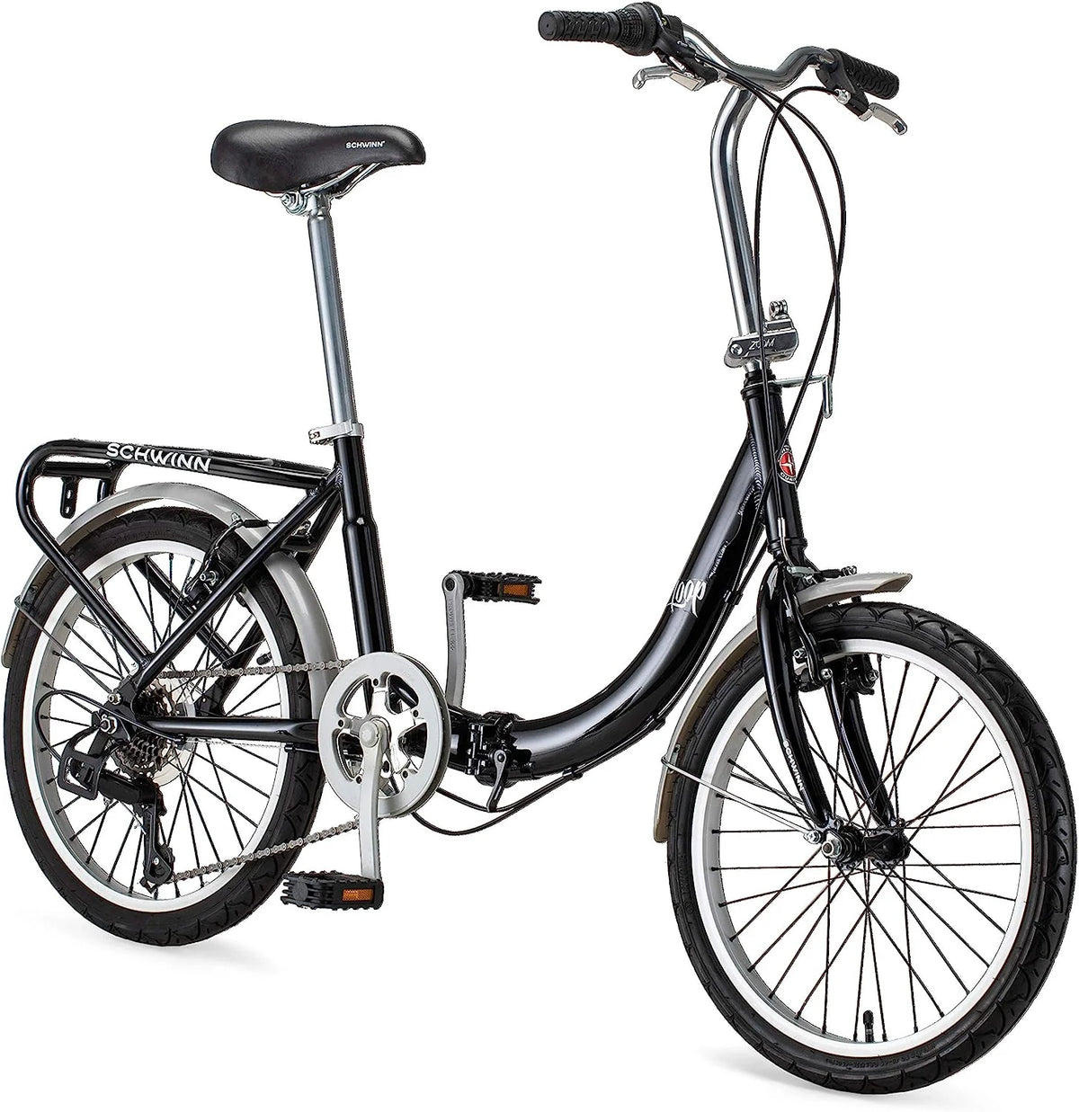 20-Inch Folding Adult Bike for Men and Women. 7-Speed Drivetrain