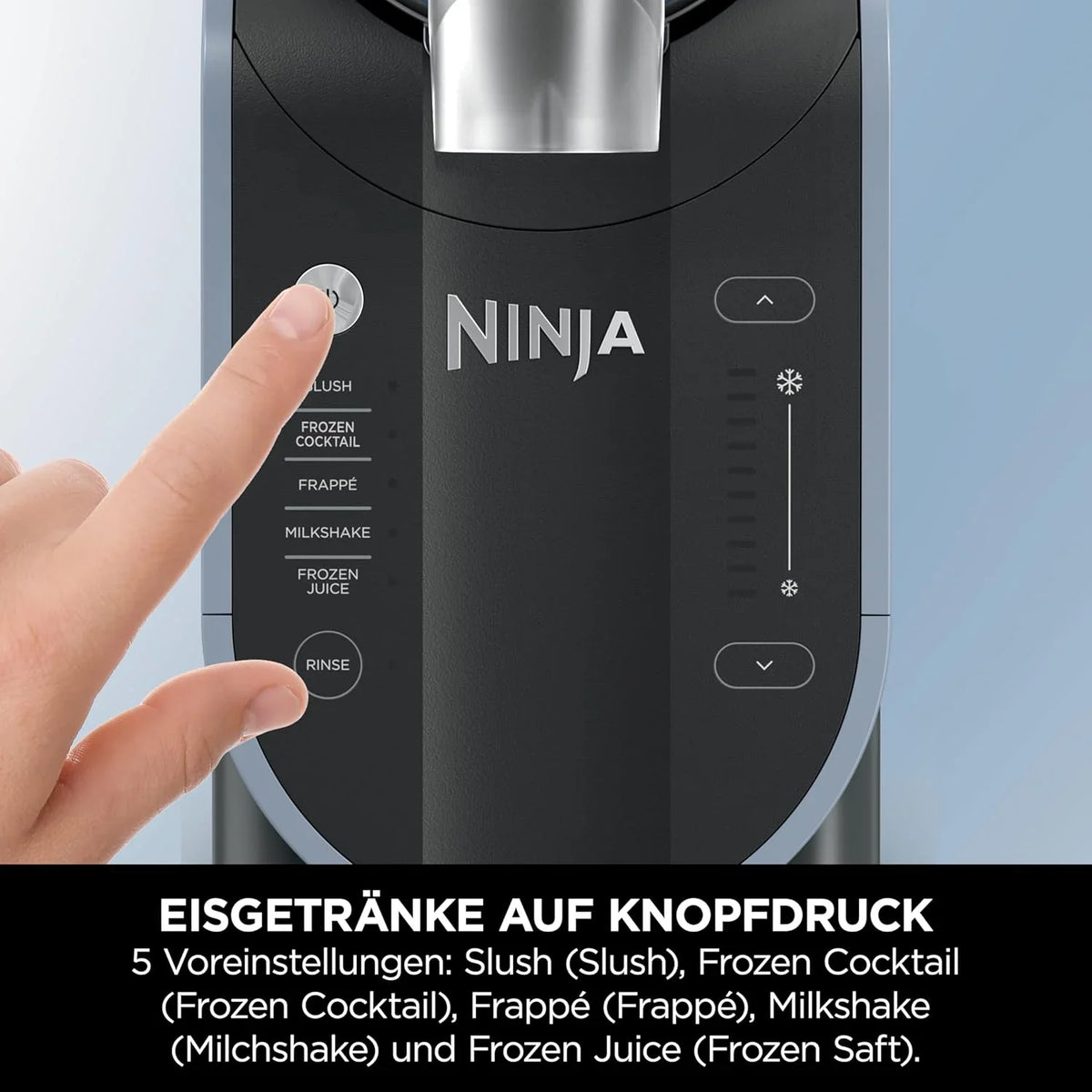 Ninja SLUSHi Maschine für Slush. Eis-Cocktails. Frappé. Milchshakes & gefrorenen Saft. ohne Eis oder Vorbereitungsaufwand. WhisperChill-Technology.