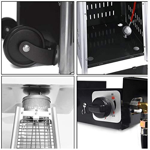 2 Sets 40.000 Btu Propane Patio Heater. Standing Pyramid Outdoor Heaters