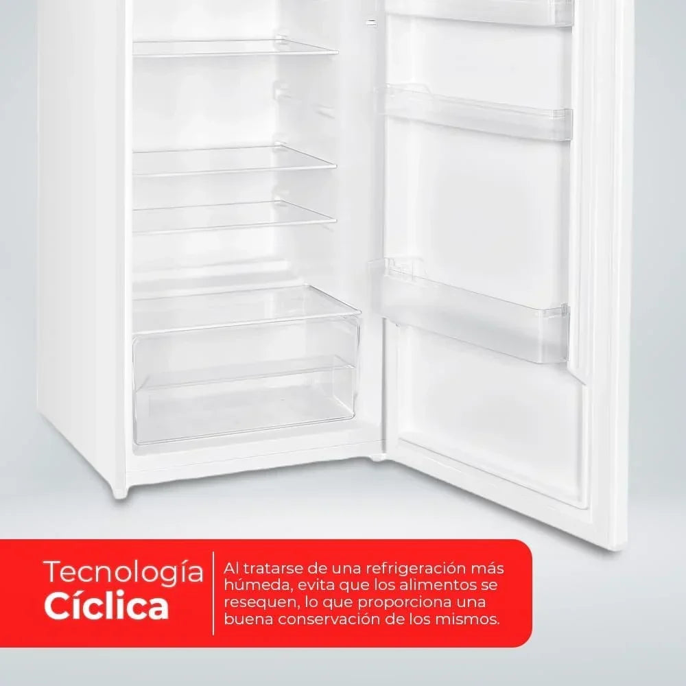 NILSON Frigorífico 2 Puertas Blanco NF145500E. Capacidad 206 Litros. Puerta Reversible. Bajo Nivel Sonoro. Eficiencia Energética Clase E