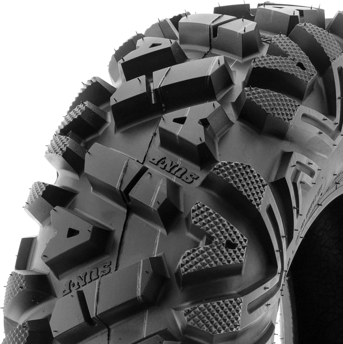 Set of 4 ATV UTV all-terrain Tires 25x8-12 Front & 25x10-12 Rear. 6 PR. Tubeless A033