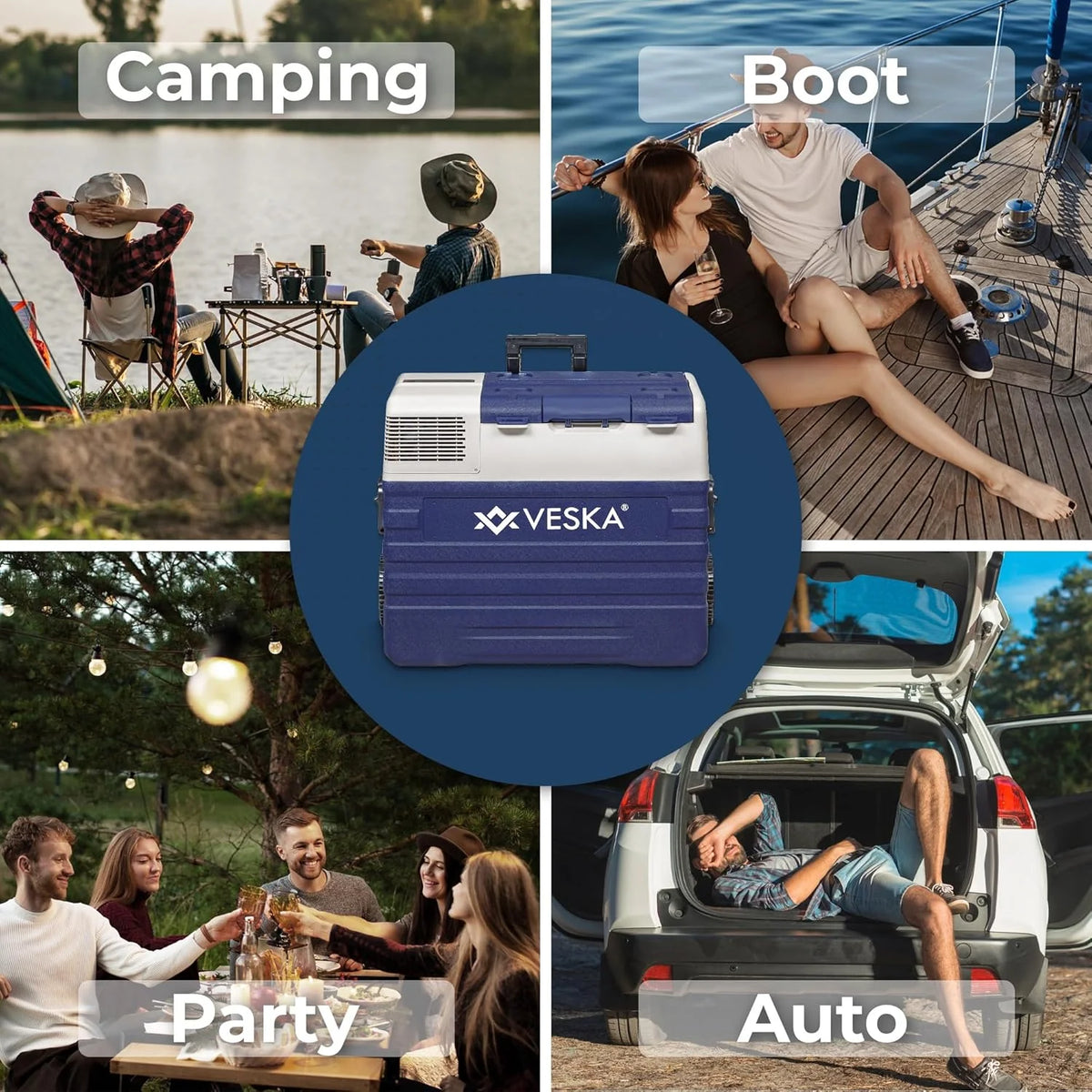 Kompressor Kühlbox elektrisch. Gefriertruhe mit APP-Steuerung. USB-Anschluss. 12/24V. 230V. Räder. transportabler Kühlschrank. Kühltruhe. Gefrierbox