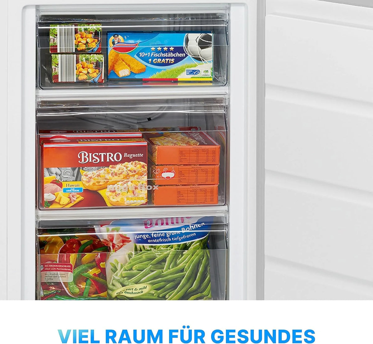 Bomann Gefrierschrank 85L Nutzinhalt. Gefrierschrank klein mit 3 Schubladen. wechselbarer Türanschlag. Freezer mit 4 Sterne-Kennzeichnung. leise &