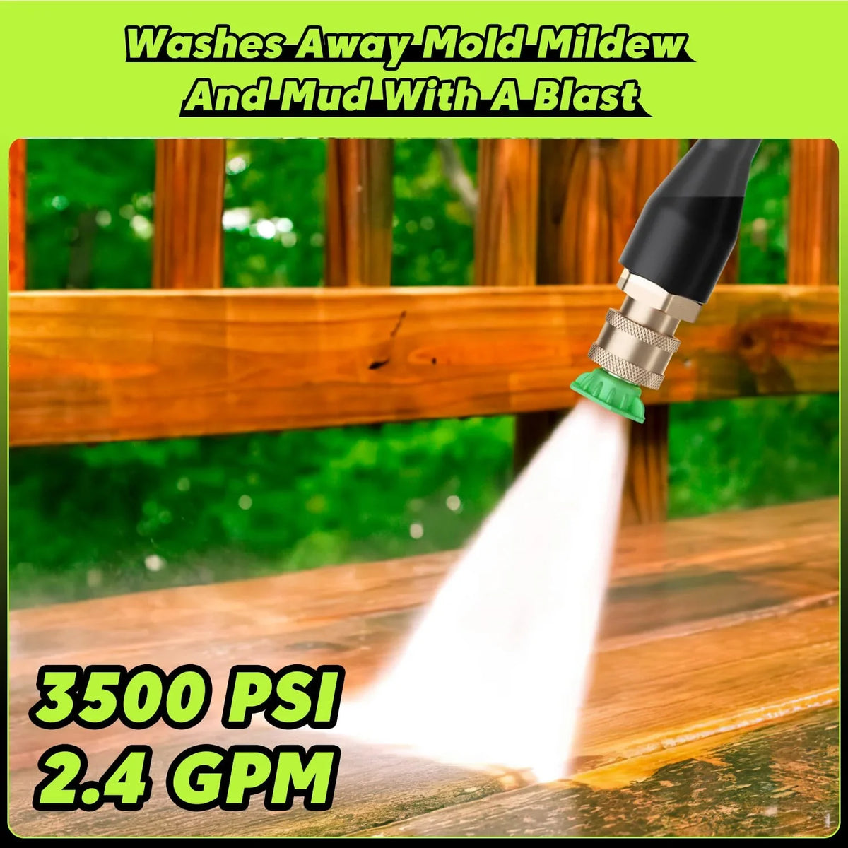 Electric Pressure Washer. 3500 PSI 2.4 GPM