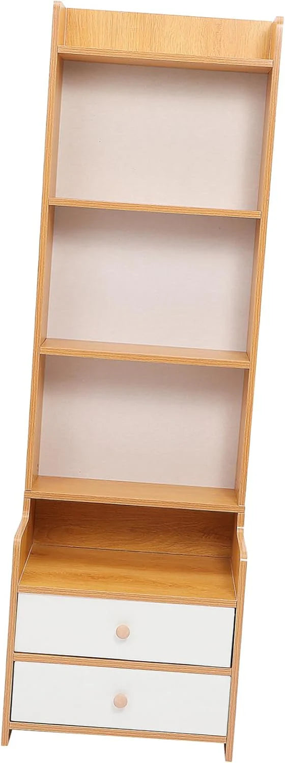 High platform bedside cabinet storage rack. Wooden bedside table with open shelves. Abundant storage space. simple design. suitable for bedroom furniture. Easy to assemble. with a rustic style and warm surface treatment.