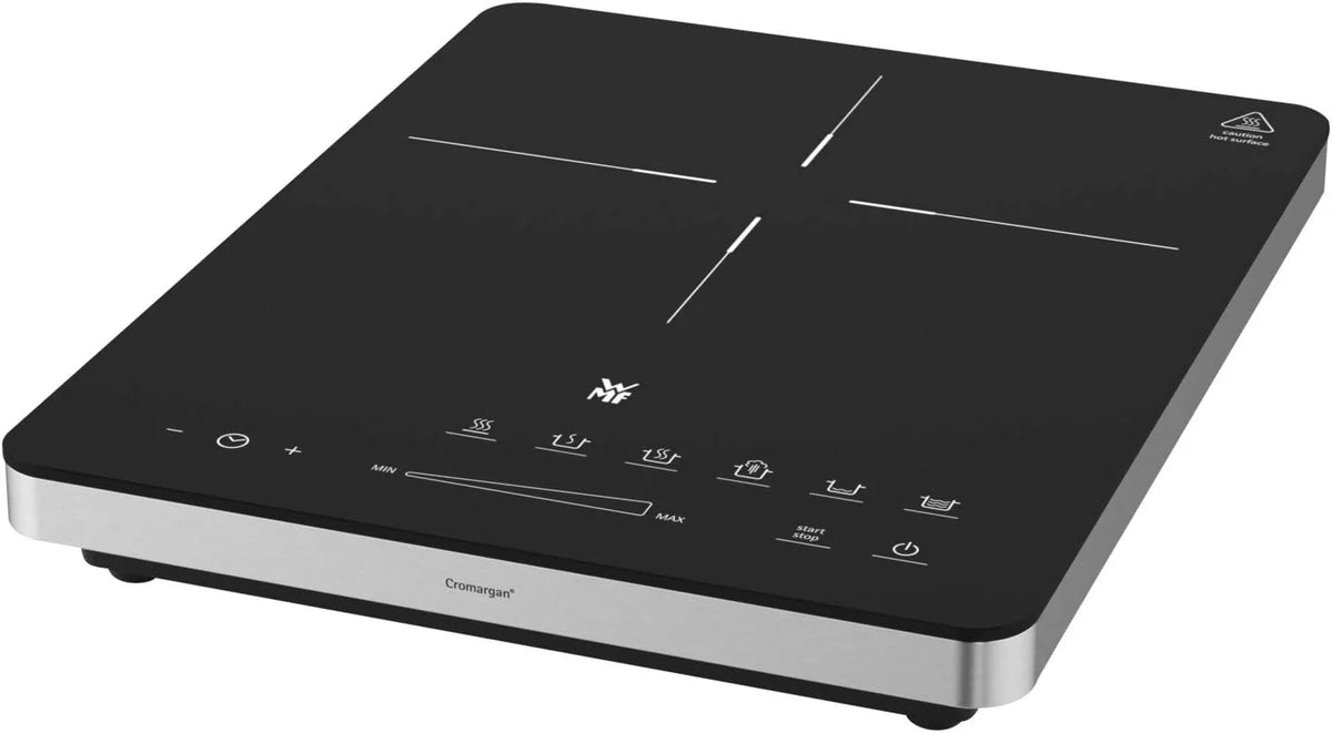 WMF Kult X Doppel- Induktionskochfeld 2 Platten. Kochplatte bis 28 cm. 2 Kochzonen. 8 Stufen. Topferkennung.Touch-Display. Glaskeramik. Timer-Funktion