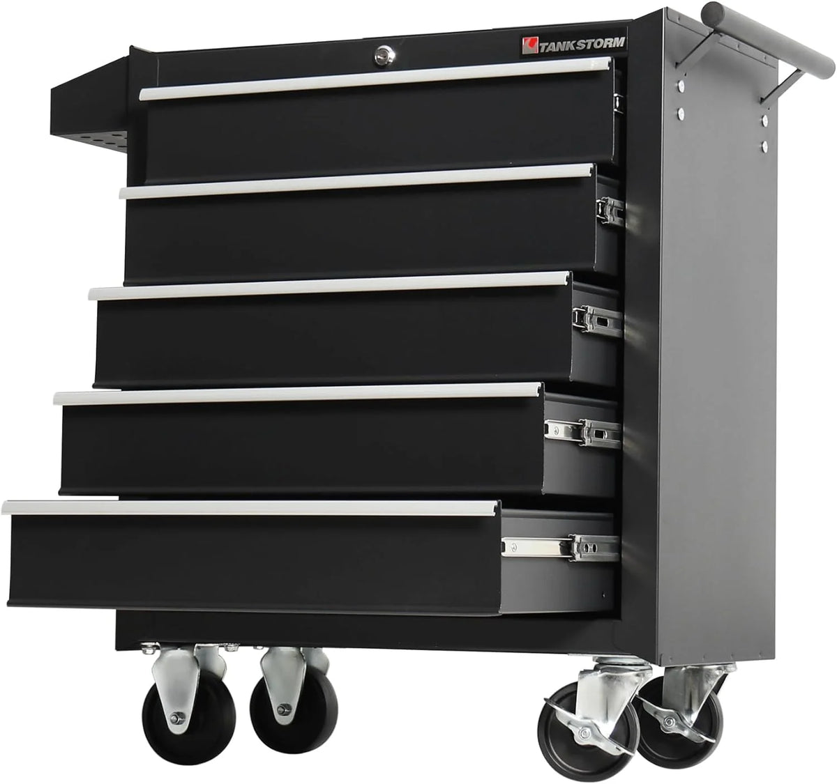Steel tool box and tool cabinet
