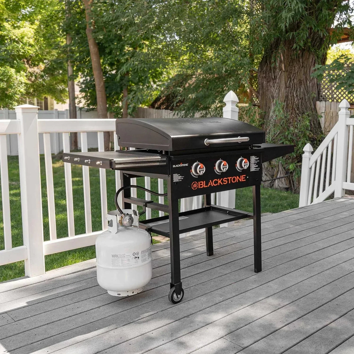 28 Inch Blackstone Griddle 2080 with Hood XL Griddle Original 3-Burner Outdoor Flat Top Grill. with Blackstone Griddle Accessories. Seasoning. and