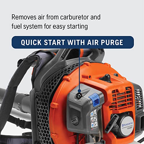 51cc Gas Backpack Leaf Blower. 2.16 HP. 765 CFM. 270 MPH. Ergonomic Design