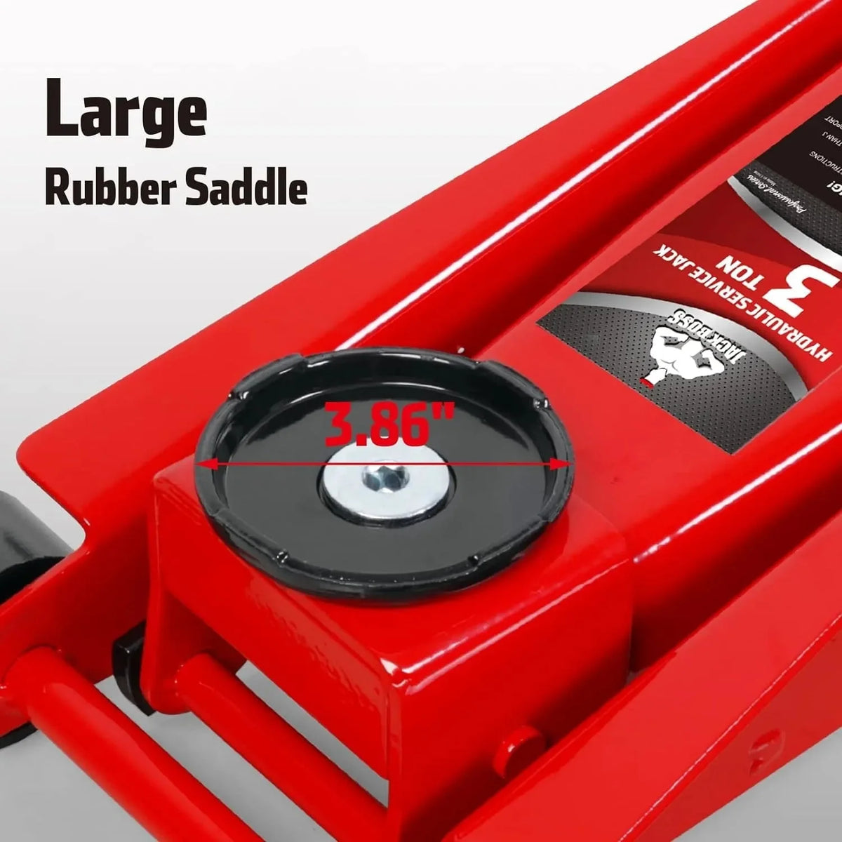3 Ton Hydraulic Floor Jack with Quick Lift Pump Car Jack. (6.000 lb) Capacity.Red.W83025