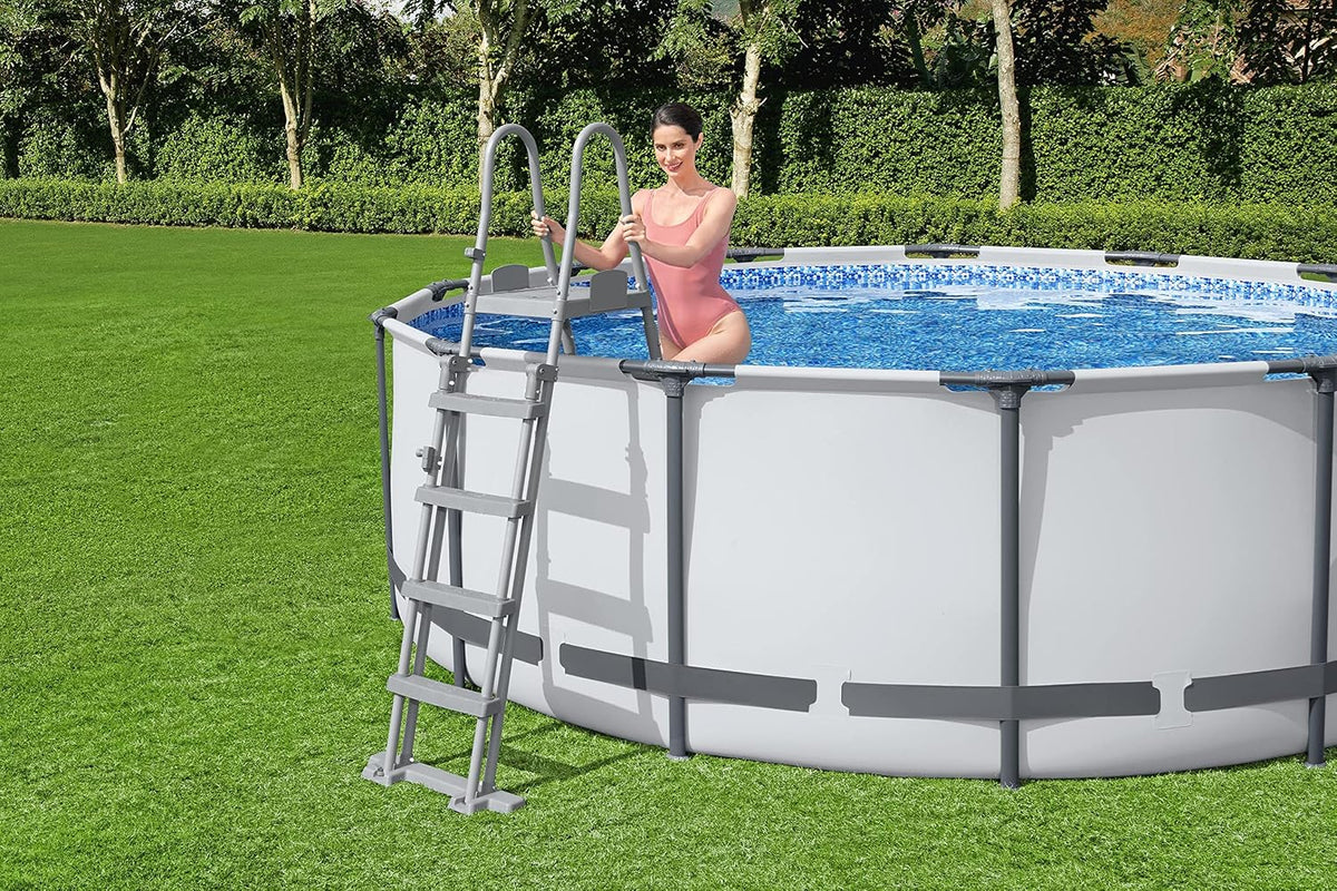 Bestway Escalera de seguridad para piscina Flowclear 1.32 m