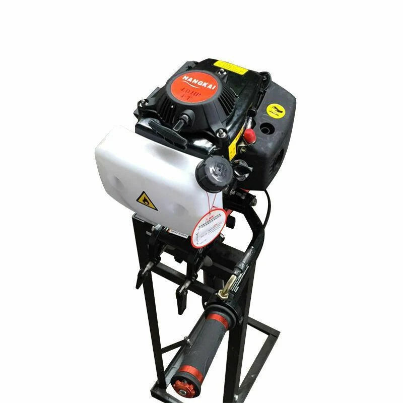 4 HP 4-Stroke Outboard Boat Motor. Powerful Gasoline Marine Engine