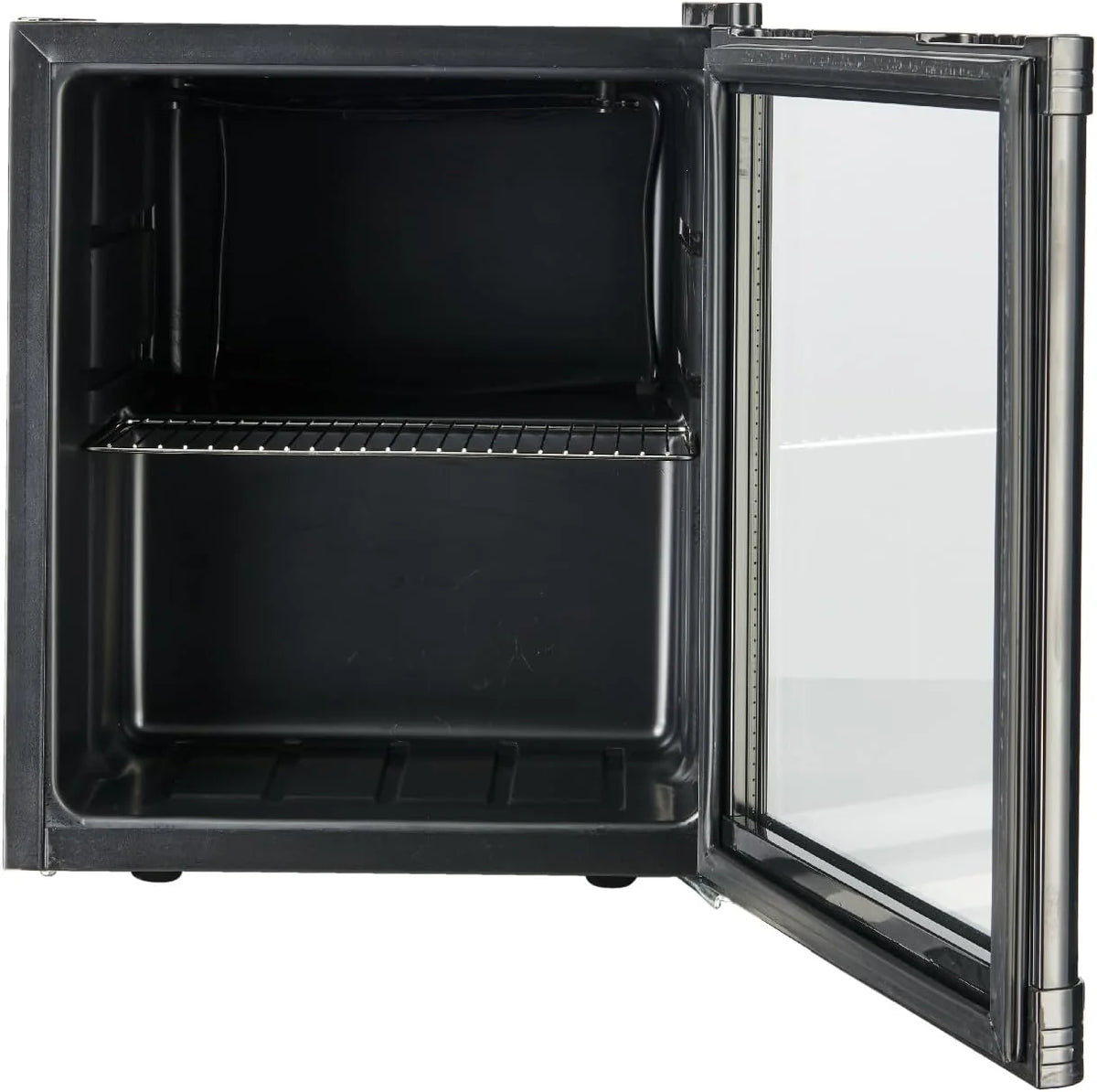 METRO Professional Mini-Kühlschrank GPC1046. Edelstahl/Glas. 43 x 48 x 51.5 cm. 46 L. schwarz