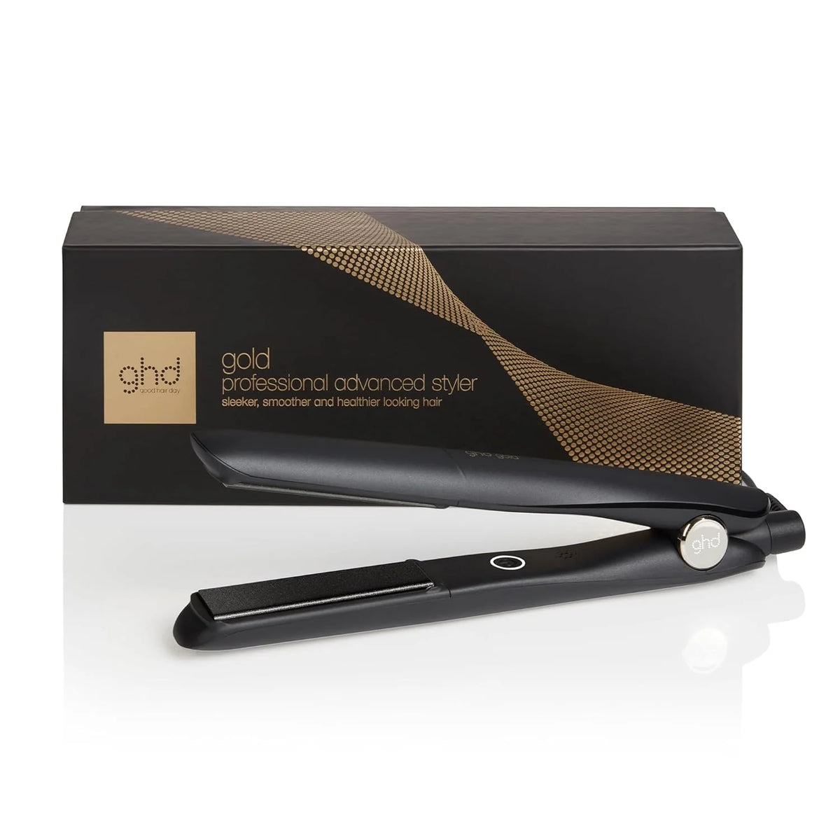 ghd Gold - Plancha de Pelo Profesional Para un Cabello Liso y Brillante - Para Todo Tipo de Cabello - Color Negro. (Enchufe Europeo)