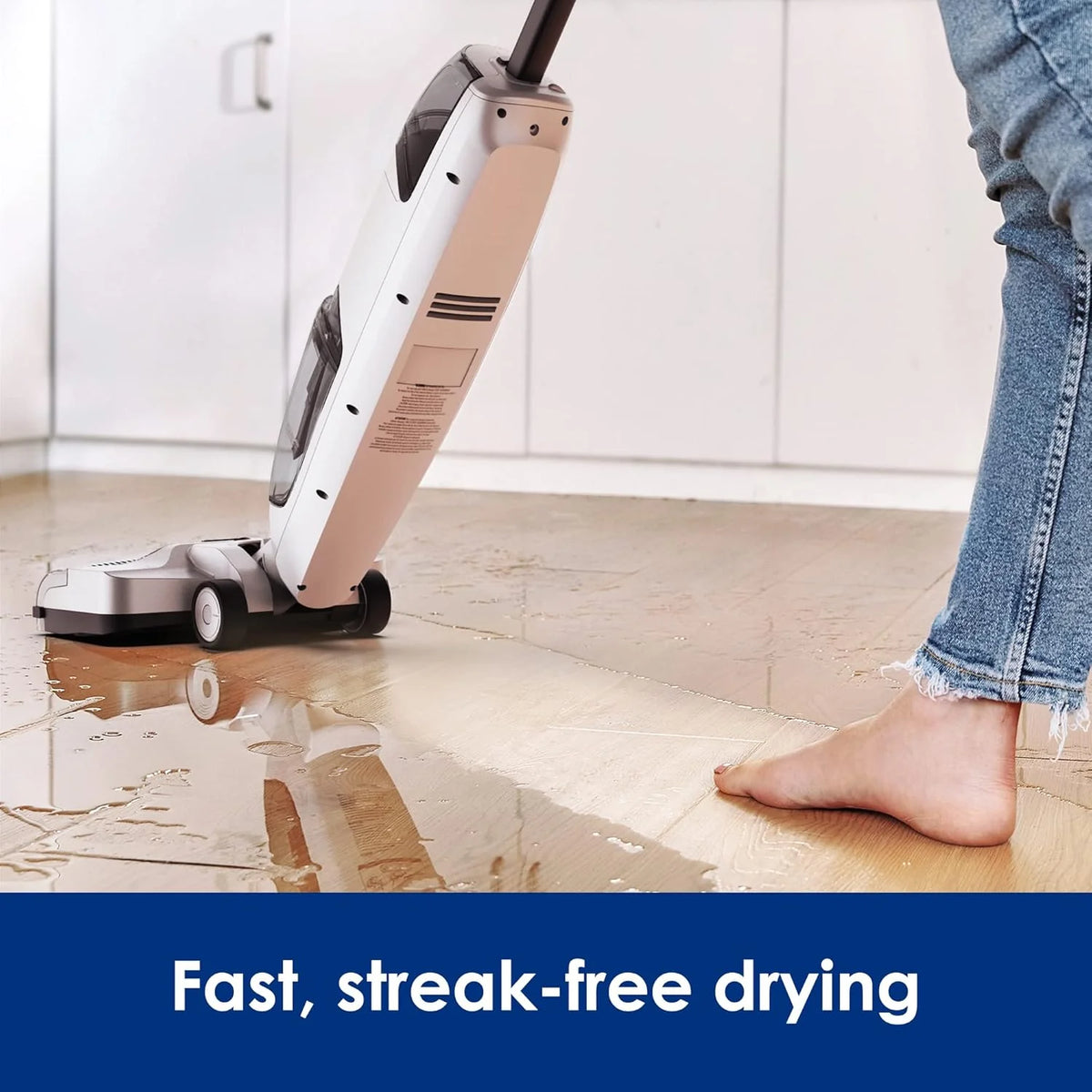 Complete Cordless Wet Dry Vacuum Floor Cleaner and Mop. One-Step Cleaning for Hard Floors. Great for Sticky Messes and Pet Hair