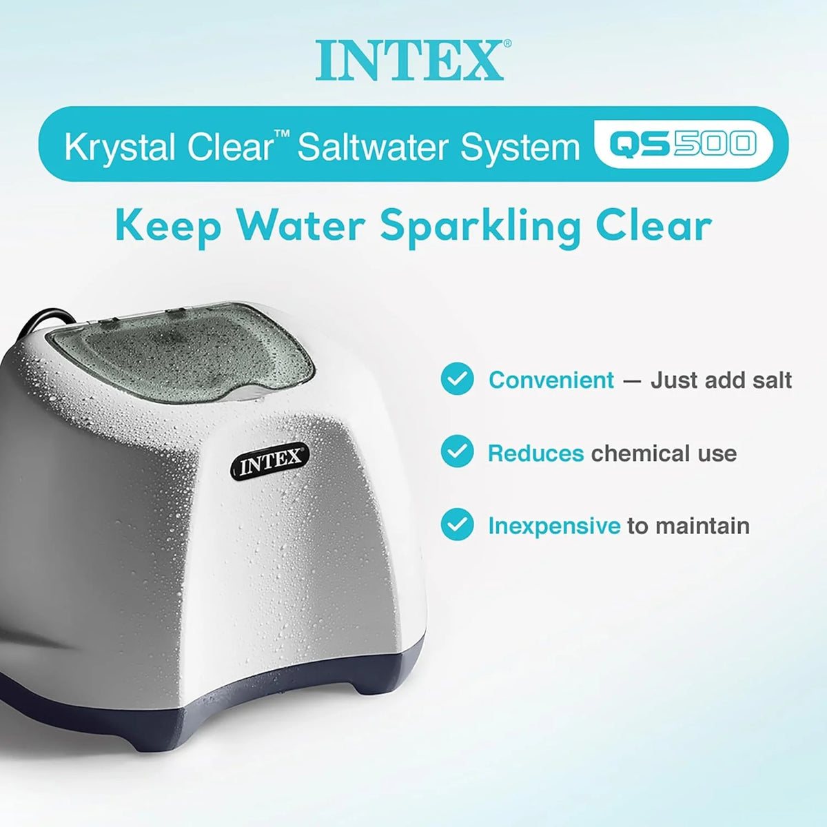Krystal Clear Saltwater System for Above-Ground Pools up to 15.000 Gallons
