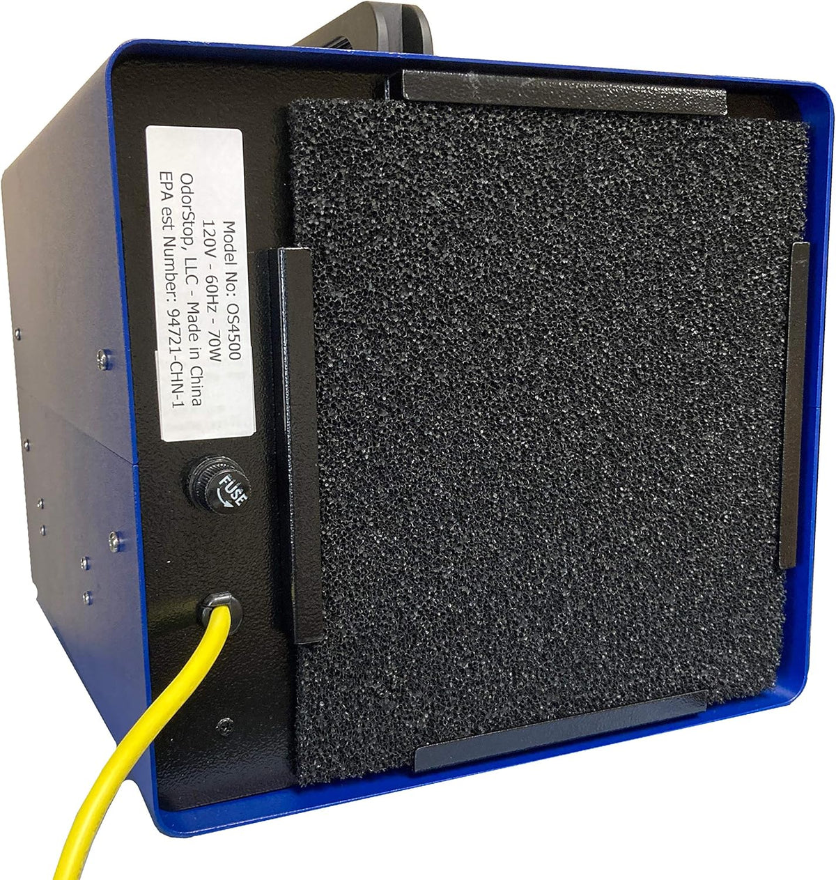 Professional-grade ozone generator ionizer. suitable for areas of up to 2500 square feet. It is used for deodorizing and purifying medium-sized areas (such as hotel rooms. offices. and basements).