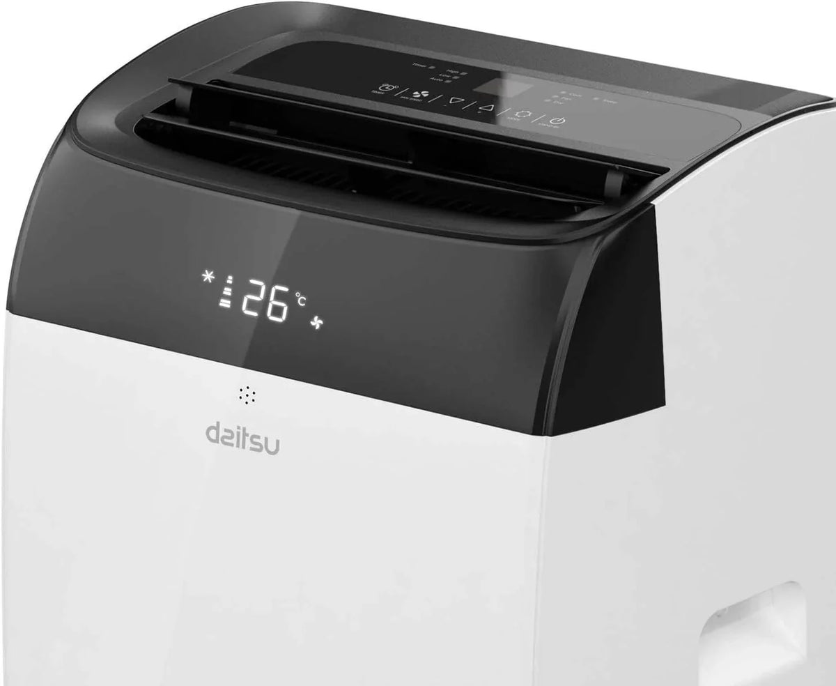 Daitsu - Aire Acondicionado Portátil Frío.Calor. Deshumidificador y Ventilador | 4 en 1 | Alisios Premium APD12FCX | Compacto y Silencioso | Mando a