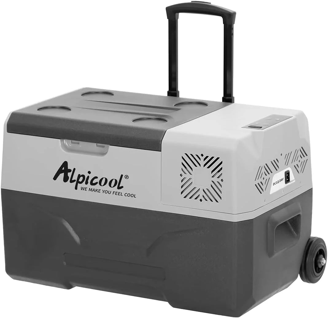 Alpicool CF55 55 Liter Kühlbox 12V tragbarer Mini-Kühlschrank elektrische Gefrierbox klein Gefrierschrank für Auto Camping. LKW. Boot und Steckdose
