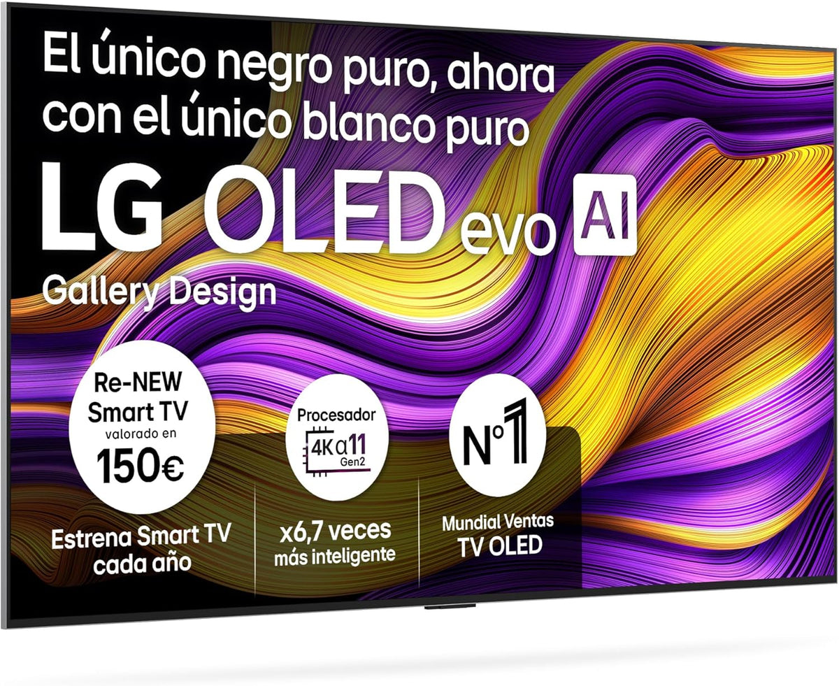 LG OLED65C54LA - TV 65. OLED EVO 4K. Smart TV AI C5. WebOS 25. Super Upscaling. Dolby Vision and Dolby Atmos. AMD FreeSync. Alexa/Google Assistant.