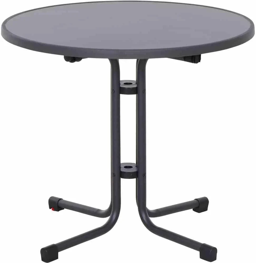 Paco Klapptisch Ø 80 cm matt anthrazit Stahl/Melamin