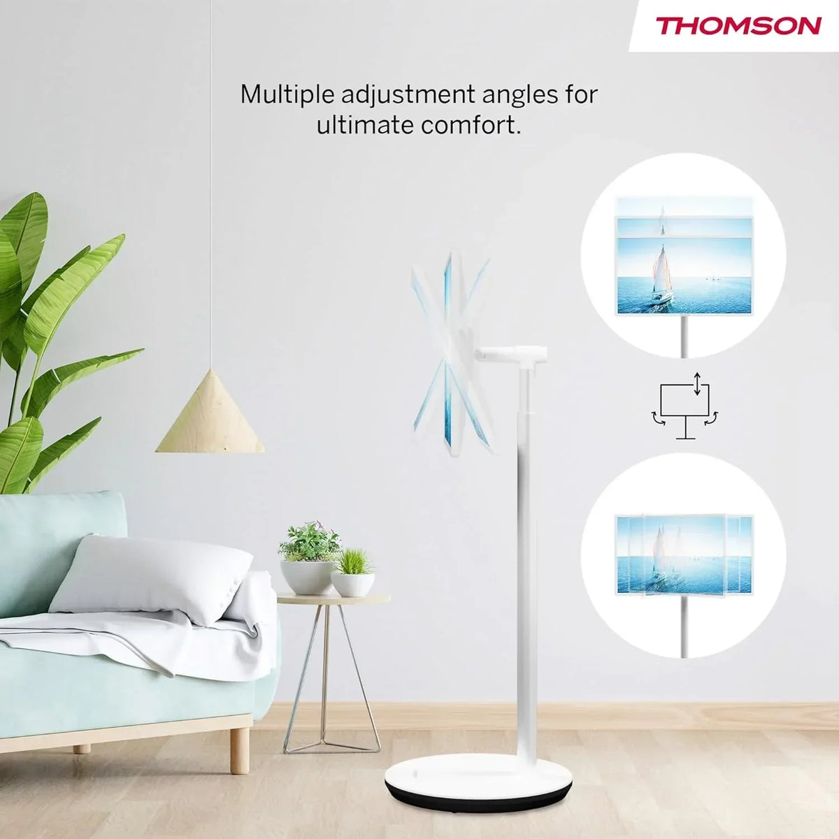 THOMSON 32 Pulgadas (81 cm) Go TV. Televisor Android Portátil – HD Ready (1366x768). Control por Voz. Bluetooth 5.1. Wi-Fi. Función de Punto de Acceso