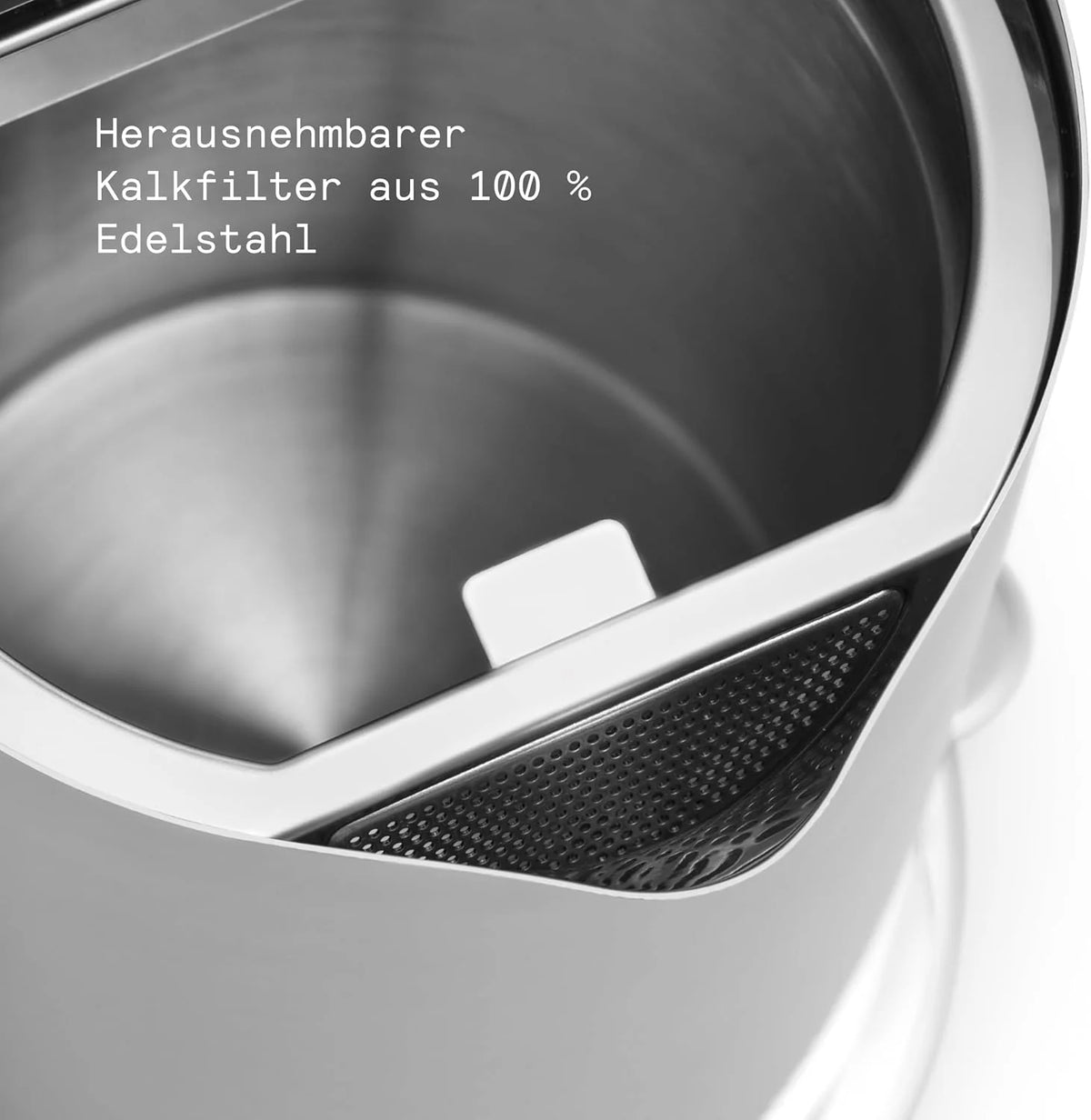 Aarke Wasserkocher aus Edelstahl mit mehreren Temperatureinstellungen. 360° drehbarem Sockel. leisem Kochvorgang und tropffreiem Ausgießer.