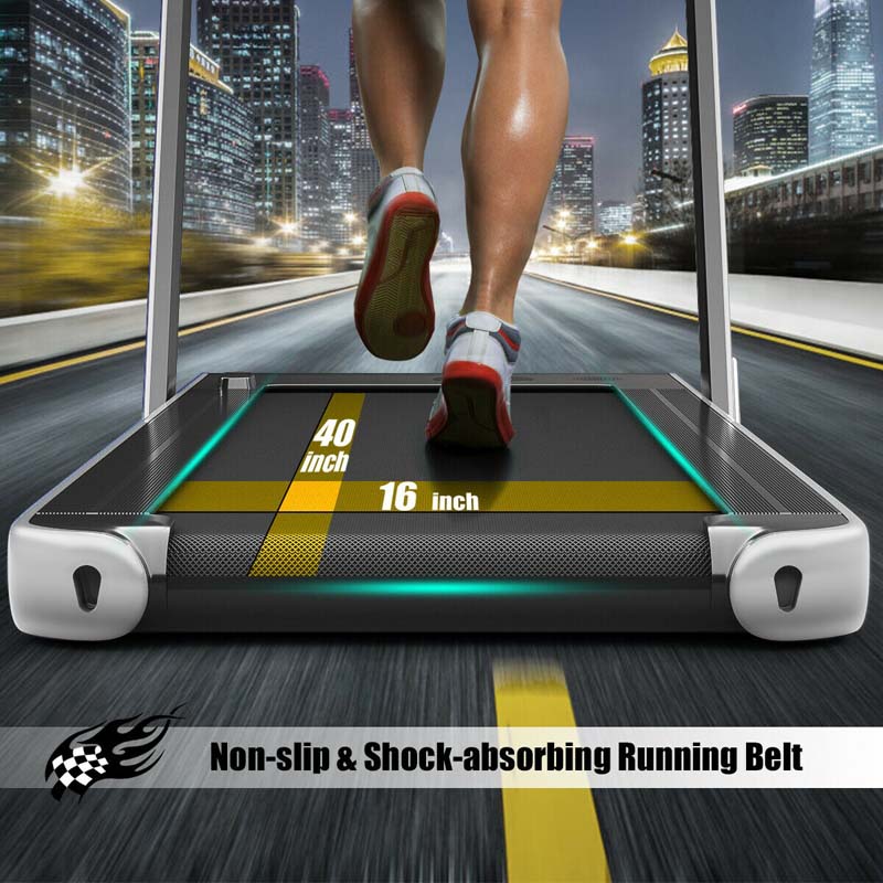 2-in-1 Folding Electric Treadmill. 2.25 HP. Under-Desk. with Dual Display and Smart App Control