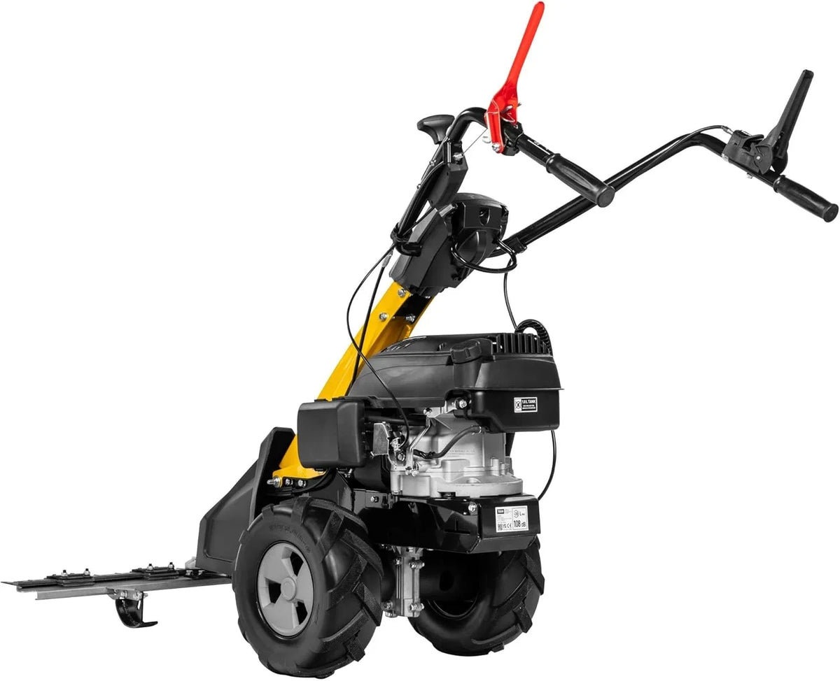TEXAS Profi Benzin Balkenmäher CB8750 196ccm Wiesenmäher Hochgrasmäher Rasenmäher mit Antrieb Radantrieb | 5.7PS | 4200Watt | Schnittbreite 870mm | 4-